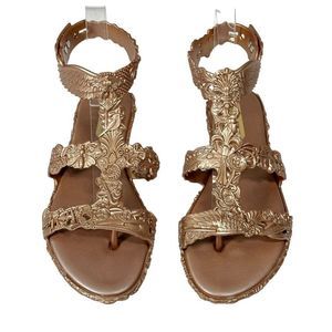 Melissa Campana Barroca Baroque Inspired Gladiator Jelly Sandals, Size 10 US